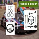 Adjustable Go Kart Steering Wheel and Gear Kit