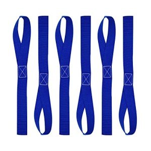 6-Pack Soft Loop Tie Down Straps for ATVs