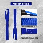 6-Pack Soft Loop Tie Down Straps for ATVs