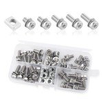 60PCS Stainless Steel Battery Terminal Bolt Kit