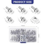 60PCS Stainless Steel Battery Terminal Bolt Kit