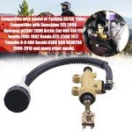 MWMNUN Universal Rear Brake Master Cylinder Compatible with 70cc 90cc 110cc 125cc ATV/Chinese Dirt Bike/Yerf Dog 150cc Arctic Cat 700 EFI 2006 Roketa Taotao Yard Card 150cc Go Karts(GOLD)