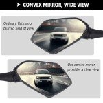 Adjustable HD Motorcycle Mirrors for ATV & Scooter