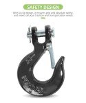 Heavy Duty Winch Hook with Safety Latch