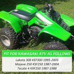 M MATI Rear Brake Caliper & Pads for Kawasaki Mojave 250 KSF250 Lakota 300 KEF300 Tecate 4 KXF250 with Parking Brake 43041-1575 43041-1246