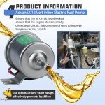 12V Inline Low Pressure Fuel Pump for ATVs