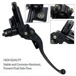 SOLLON 7/8'' Left Hydraulic Brake Master Cylinder Lever Pump Replace for 50cc 70cc 90cc 110cc 125cc 150c 200cc 250cc ATV Quad Moped Motorcycle Pit Bike Dirt Bike, Taotao Roketa Sunl Kazuma