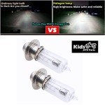 (Set of 2) 12V 35W Halogen Headlight Head Light Bulb for Scooter ATV Moped Quad Go Kart Motorcycle 4 Wheeler Dune Buggy Sandrail Taotao Sunl Coolster Roketa Jonway