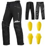 Men's 3-Layer CE Armored Motocross Riding Pants