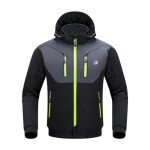 Men's Windproof Motorcycle Jacket with Removable Armor