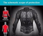 Black XL Full Body Armor Jacket for ATV
