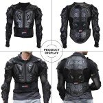 Men’s ATV Motorcycle Armor Jacket - Black, L-XL