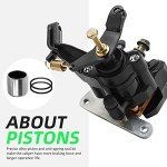 M MATI Rear Brake Caliper & Pads for Kawasaki Mojave 250 KSF250 Lakota 300 KEF300 Tecate 4 KXF250 with Parking Brake 43041-1575 43041-1246