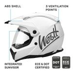 Westt Dual Sport Full Face ATV Helmet