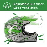 Youth Motocross ATV Helmet with Goggles & Gloves