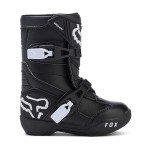 Kids' FOX Racing Motocross Boots, Black, Size 10