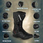 Waterproof Armored Leather ATV Racing Boots