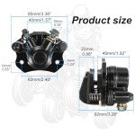 RUTU Rear Brake Caliper for Chinese ATV Quad Go Kart Brake Caliper Compatible with 110cc 125cc 150cc 200cc 250cc 196cc 6.5HP kt196 Taotao Four Wheeler Coolster Kazuma