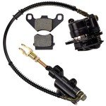 HIAORS Rear Disc Brake Master Cylinder Caliper Assembly for 50cc 70cc 90cc 110cc 125cc Chinese TaoTao 110cc 125D Boulder B1 Peace Motorsports Quad Coolster 3050HD 3050C kazuma SunL ATV Kids 4 Wheeler