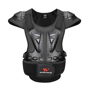 WOSAWE ATV Protective Vest for Adults, Medium Black