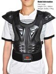 WOSAWE ATV Protective Vest for Adults, Medium Black