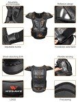 WOSAWE ATV Protective Vest for Adults, Medium Black