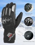 KEMIMOTO Waterproof Winter Motorcycle Gloves for All