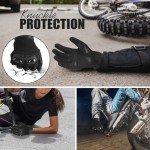 Westwood Fox Touch Screen Motorcycle Gloves – Black