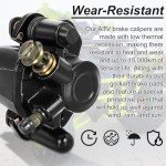 RUTU Rear Brake Caliper for Chinese ATV Quad Go Kart Brake Caliper Compatible with 110cc 125cc 150cc 200cc 250cc 196cc 6.5HP kt196 Taotao Four Wheeler Coolster Kazuma
