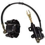 HIAORS Rear Disc Brake Master Cylinder Caliper Assembly for 50cc 70cc 90cc 110cc 125cc Chinese TaoTao 110cc 125D Boulder B1 Peace Motorsports Quad Coolster 3050HD 3050C kazuma SunL ATV Kids 4 Wheeler