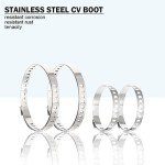 ZYLJHZ CV Boot Banding Tool - ATV CV Joint Axle Boot Clamp Pliers Tool, CV Axle Boot Clamp Kit With 10psc Crimp Bands - Ear Type Extension For Most Cars