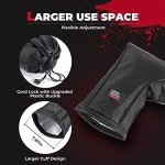 KEMIMOTO Touch-Friendly ATV Windbreaker Gloves - Black