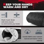 KEMIMOTO Touch-Friendly ATV Windbreaker Gloves - Black