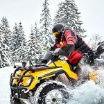 KEMIMOTO Touch-Friendly ATV Windbreaker Gloves - Black