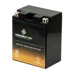 Chrome Battery YTX14AH-BS Maintenance Free ATV Battery