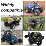 RUTU Rear Brake Caliper for Chinese ATV Quad Go Kart Brake Caliper Compatible with 110cc 125cc 150cc 200cc 250cc 196cc 6.5HP kt196 Taotao Four Wheeler Coolster Kazuma