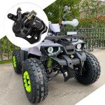 RUTU Rear Brake Caliper for Chinese ATV Quad Go Kart Brake Caliper Compatible with 110cc 125cc 150cc 200cc 250cc 196cc 6.5HP kt196 Taotao Four Wheeler Coolster Kazuma