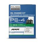 Polaris PS4 Oil Change Kit for Specific RZR Turbo and Pro XP & XP 4 Models With 4 Stroke Engine, Includes 3 Quarts of PS-4 5W-50 Full Synthetic Oil, 1 Oil Filter, 1 Washer, Off Road SxS - 2881696