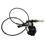 Hydraulic Rear Disc Brake Caliper System Pads Disk Rotor For 150cc 200cc 250cc Dirt Bike Quad ATV Gokart Go Kart Dune Buggy (BLACK)