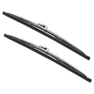12" Stainless Steel Windshield Wiper Blades - 2PCS