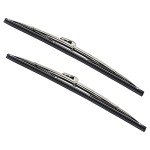 12" Stainless Steel Windshield Wiper Blades - 2PCS