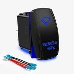 Blue LED 5-Pin Toggle Switch with Jumper Wires