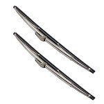 12" Stainless Steel Windshield Wiper Blades - 2PCS