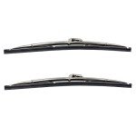 12" Stainless Steel Windshield Wiper Blades - 2PCS
