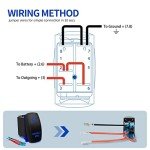 Blue LED 5-Pin Toggle Switch with Jumper Wires