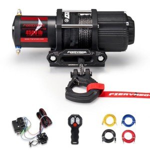 FieryRed 4500LBS Electric ATV Winch with Remote