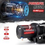 FieryRed 4500LBS Electric ATV Winch with Remote