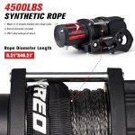 FieryRed 4500LBS Electric ATV Winch with Remote