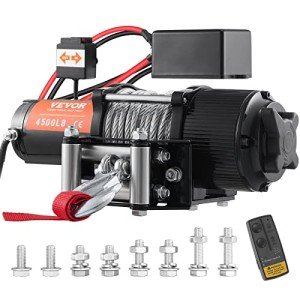 VEVOR 12V Electric Winch with Remote Control