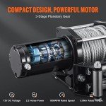 VEVOR 12V Electric Winch with Remote Control